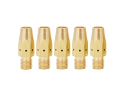 Difusor De Gas Para Adaptador De Punta De Contacto De Pistola Pulverizadora Mig Miller M-25/m-40 Hobart (5 Piezas)