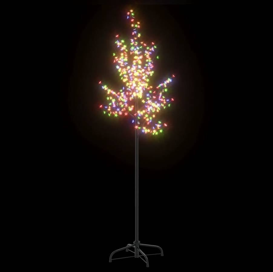 Árbol de Navidad VIDAXL 220 luces LED flores de cerezo (Multicolor - 45x220cm)