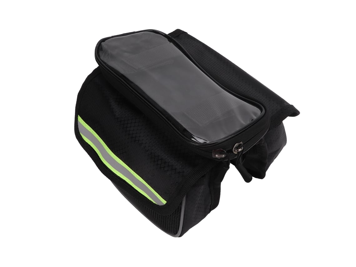 2026-bolsa Teléfono Bicicleta 600d Nylon Transparente Tpu Resistente A Impactos Para Teléfonos 4.8-5.7 Pulgadas Verde