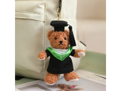 Colgante de peluche de oso Boshu Sn260202 para decoración de bolsos, rojo, cuello en V CHABERLU