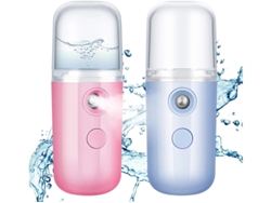 Mini humidificador facial portátil de 30 ml, recargable por USB, para el cuidado de la piel, paquete de 2