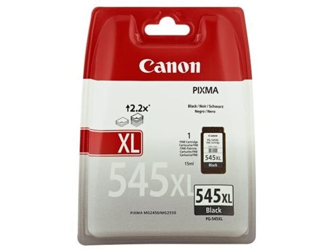 Cartucho de tinta Original CANON PG-545XL Alta Capacidad Negro para PIXMA iP2850, MG2455, MG2550, MG2555, MG2950, MG3050, MG3051, MG3052, MG3053,...