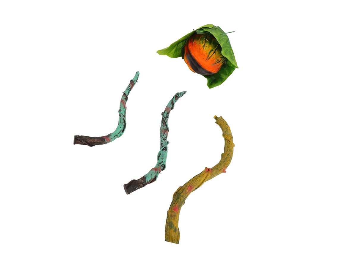 Estatua Flor Horrorífica Figura De Planta Piraña Resina Desmontable Decorativa Para Jardín Hogar Halloween
