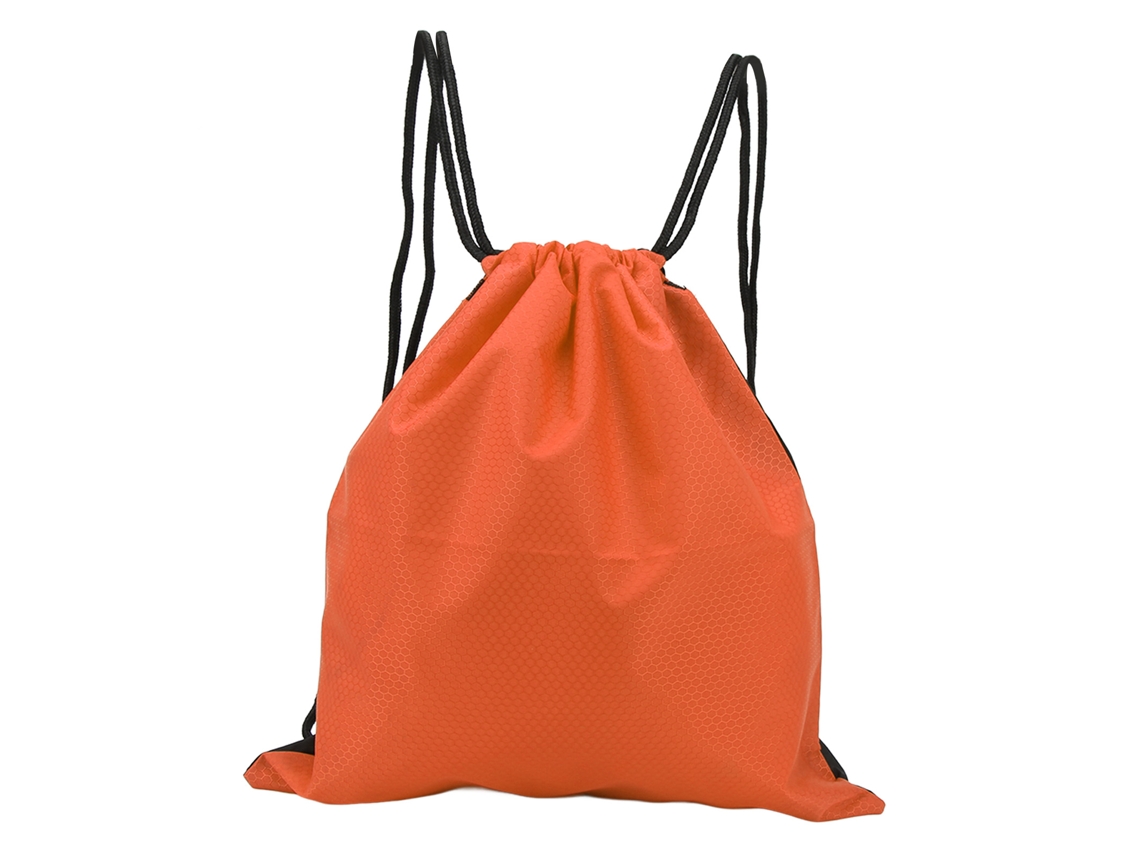 Mochila Deportiva De Gran Capacidad Con Cordón, Resistente Al Agua, Ideal Para Ir Al Gimnasio, Ir De Compras, Color Naranja.