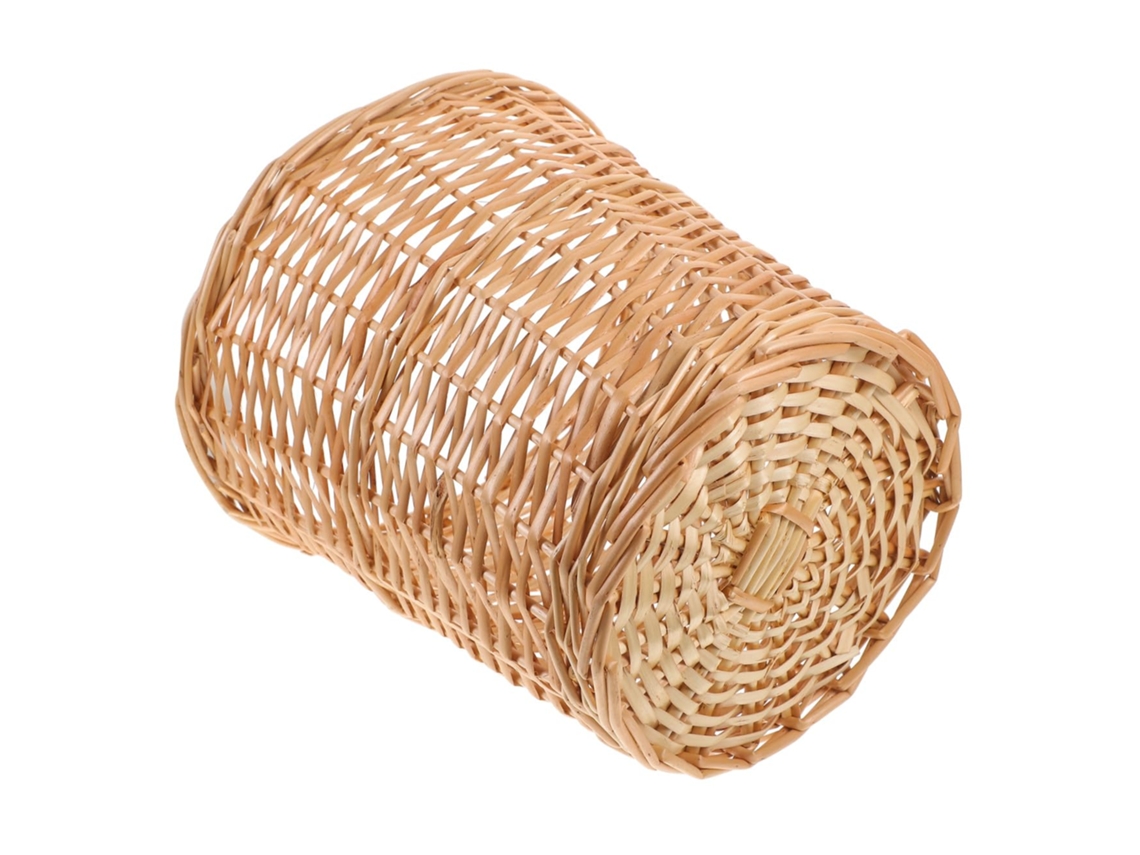 Cesta De Mimbre Tejida A Mano, Estilo Natural, Papelera Multiusos Para El Hogar, Control De Olores, Dormitorio, Cocina.