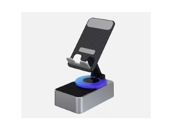 Soporte para teléfono 3 en 1, batería externa con audio y altavoz Bluetooth para llamadas