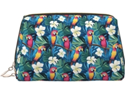 Neceser De Viaje Cuero Organizador Para Mujer Diseño Estampado Vacaciones