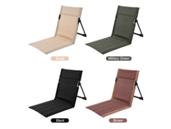 Silla De Playa Plegable Ligera Para Camping Con Soporte Lumbar Integrado Y Bolsa De Transporte.
