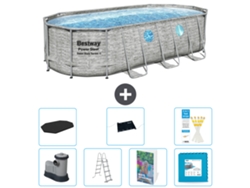 Bestway Piscina Bestway Power Steel Oval - 549x274x122 Cm - 8-peças S621