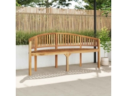 Banco Banana De Madera Maciza De Teca 180 Cm