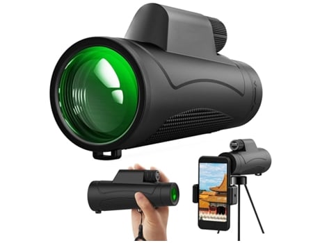 Binoculares 12X42 para Adultos Binoculares Compactos portátiles Impermeables con visión Nocturna con Poca luz para observación de Aves-Negro YIZHOO...
