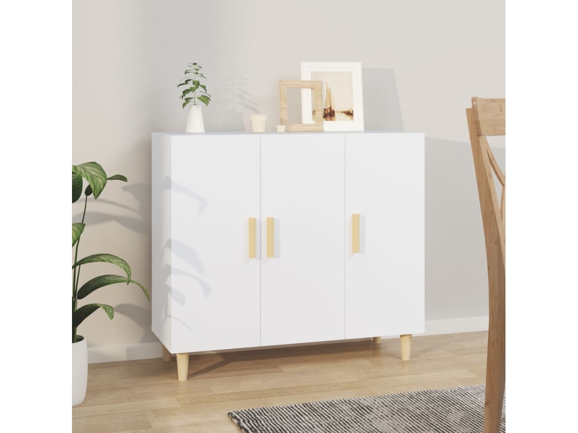 Aparador 90x34x80 cm Derivados de Madera Blanco