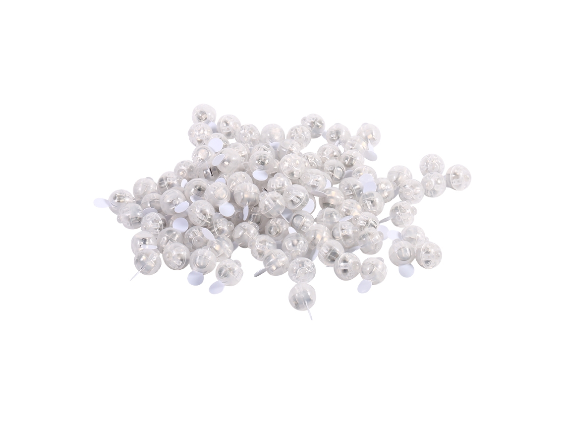 100 Luces Led En Forma De Bola, Destellos Decorativos, Luz Blanca Para Globos, Navidad, Boda, Fiesta.