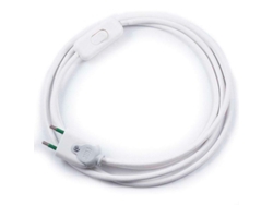 Cable Textil Con Interruptor Y Enchufe 2X075mm 2M LEDBOX