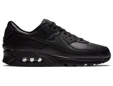 Tenis Deportivas NIKE Air Max 90 Leather Hombre (Negro -Cuero Natural -40)