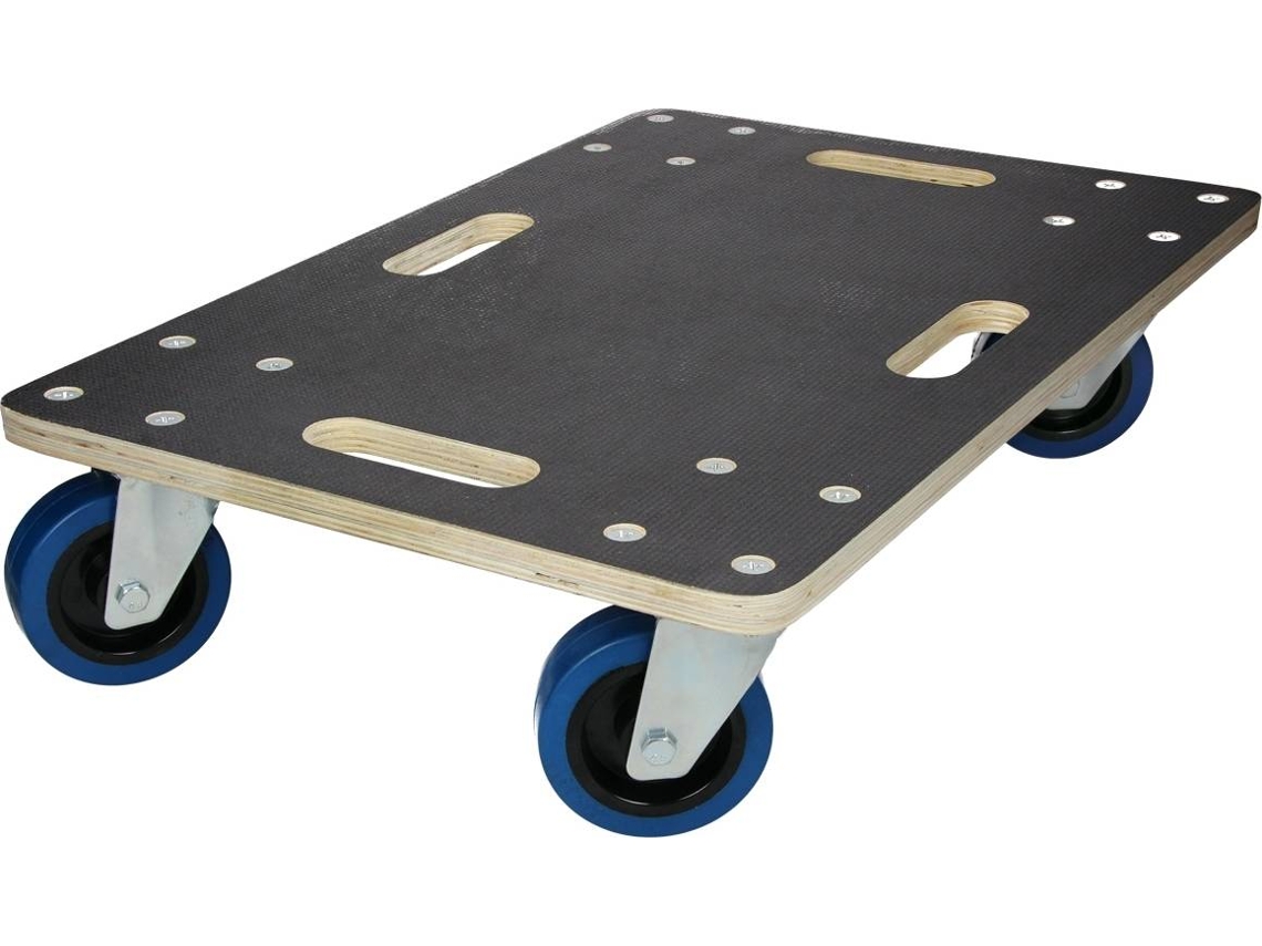 Plataforma de carga ECD 60x40cm con ruedas para translado muebles hasta 800kg