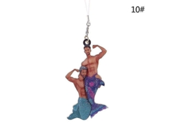 Omni-colgante De Sireno Para Hombre Adorno De Navidad Ornamenta Árbol De Navidad Acrílico 8cm N10