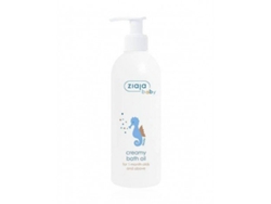 Aceite de baño cremoso hipoalergénico ZIAJA para bebés de 1 mes en adelante.
