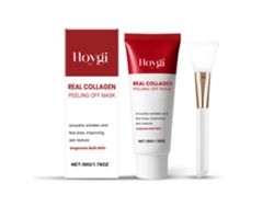 Mascarilla facial de colágeno peel-off con efecto revitalizante rápido.