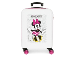 Maleta de Cabina para Niños DISNEY Minnie Enjoy The Day Blanca (50x38x20cm - 33L)