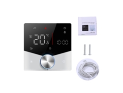 Termostato Inteligente Matter Wifi Para Calefacción Eléctrica Por Suelo Radiante Con Control Por Aplicación Y Voz, Programable 7x6