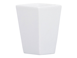 Maceta pequeña de resina blanca Mali para casa de muñecas escala 1:12 y decoración de jardín.