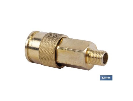 Enchufe rapido macho 3/8 gran caudal