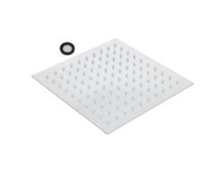 Cabezal de ducha de lluvia de acero inoxidable con rosca G1/2 de 8 pulgadas