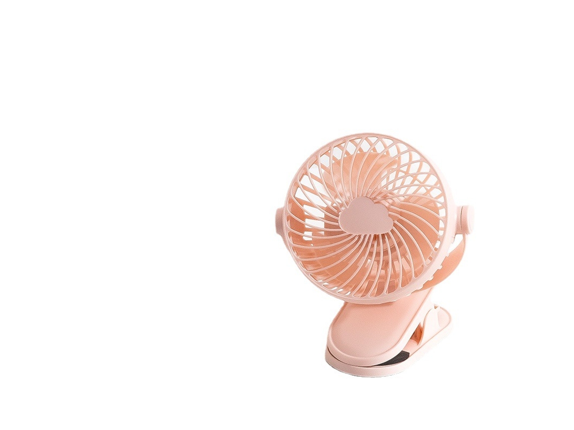 Ventilador Recargable WEIMAI Portátil USB con Mini Clip Rosa