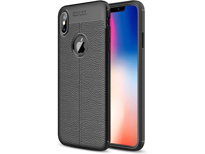 Funda iPhone XS Max PHONESHIELD Rugged Leather Negro