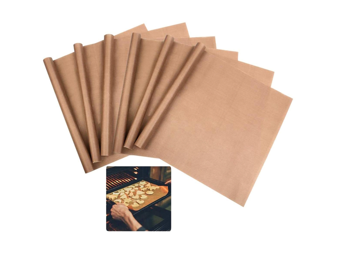 Papel de horno marrón mate resistente al calor, antiadherente, 40 x 30 cm para cocina
