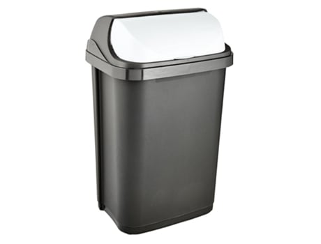 Cubo de Basura KEEEPER Rasmus con Tapa Deslizante 25L, Grafito