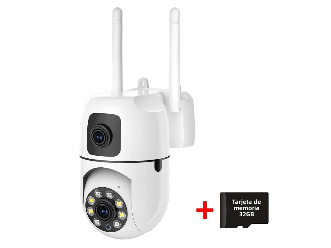 (1 Unidad, 32 Gb) Cámara De Red Ip Ptz Wifi Hd De 8 Mp, Visión Nocturna