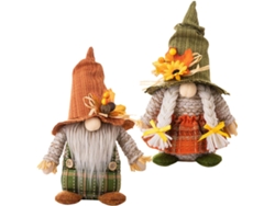 Muñecos Decorativos Gnomos Rellenos Algodón Pp Grava Juego 2 Acción Gracias Sombrero Pescador Decoración Hogar