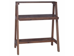 Mesa | Mesa marrón de 90 x 50 x 103 cm, madera maciza reforzada.