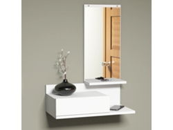 Estante de Pared [EN.CASA] (Blanco - Placa de Aglomerado - 20 x 60 x 30 cm)