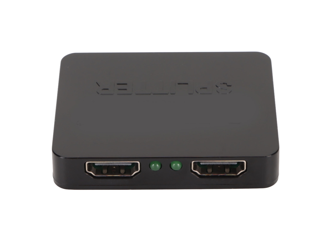 Divisor De Interfaz Multimedia Hd, 1 Entrada, 2 Salidas, Compatible Con 4k, 1080p Y 3d Para Monitores Duales (1x2)