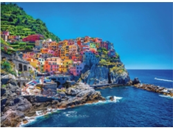 Rompecabezas De 1000 Piezas Para Adultos, Paisaje De Cinque Terre, Italia, Escena Natural, Rompecabezas Duros (azul)