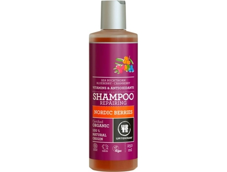 Champú URTEKRAM Reparador de Bayas Nórdicas (250 ml)