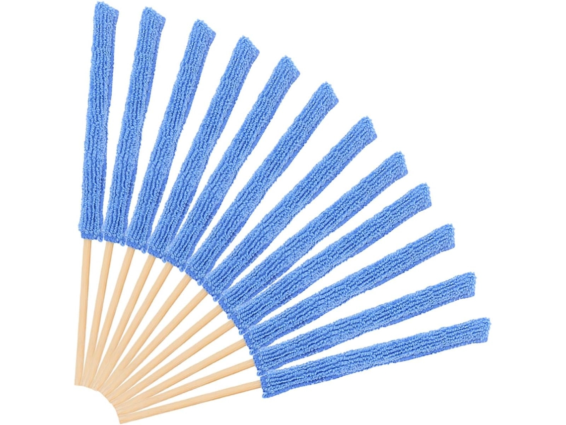 Paquete De 12 Palitos Microfibra Para Cepillo Tazas Hecho