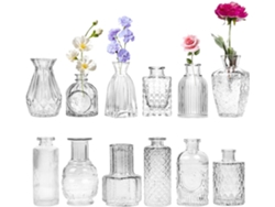 Jarrón De Cristal - Centro De Mesa Decorativo | Para Sala De Estar, Dormitorio Y Baño