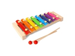 Ats-xilófono De 8 Notas Para Niños Con Láminas De Hierro Y Base De Madera Resistente Juguete Musical Para Bebés