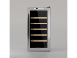 Vinoteca Les Petits Champs 18 botellas CAVC18, temperatura regulable 11-18°C, design en acero inox, termoelectrica