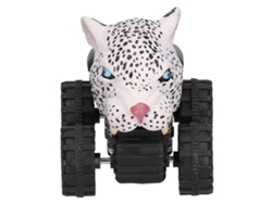 2026-juguete De Coche Modelo De Animal De Niños Coche De Tracción Hacia Atrás Cuatro Ruedas Vehículo Educativo Leopardo De La Nieve