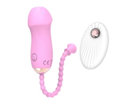 Vibrador de huevo con control remoto inalámbrico con 12 modos para mujeres (rosa) YIZHOOD