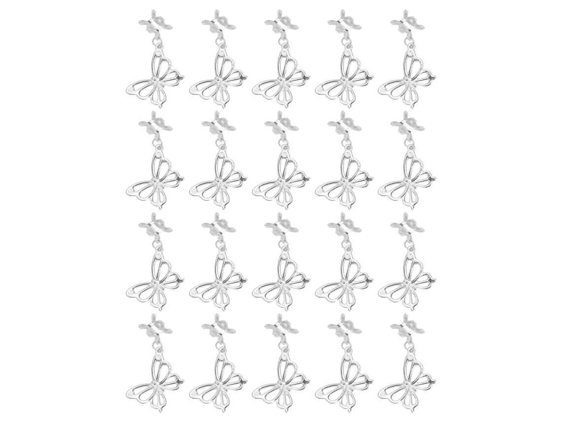 2026 20 Peças Pendentes de Borboleta de Liga para Acessórios de Joiaria Diy