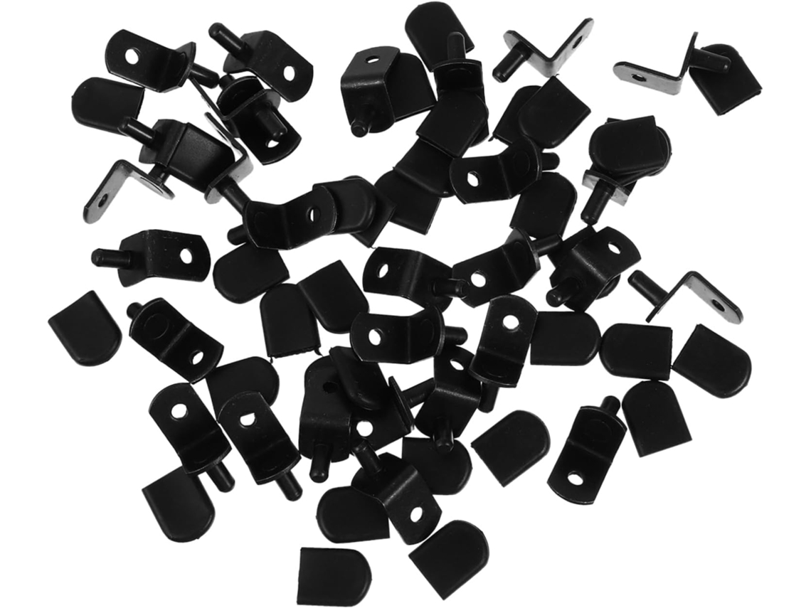 50 Piezas De Clavos Soporte Para Armario, Soportes Estantes, Clips Metálicos Estantes, Clavijas