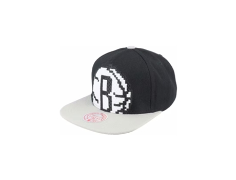 Gorra Negra Brooklin Nets 8 Bits Xl Snapback