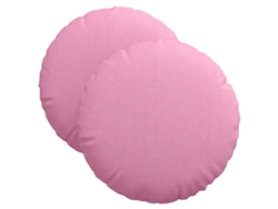 Cojines para asiento, 2 unidades, color rosa, Ø40 x 13 cm, tela HARLANV1