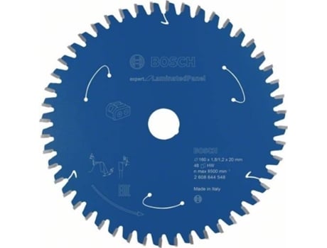 Disco de Sierra Circular BOSCH Para Sierra Sin Cables Expert para Panel Laminado 160x1.8/1.2x20 T48